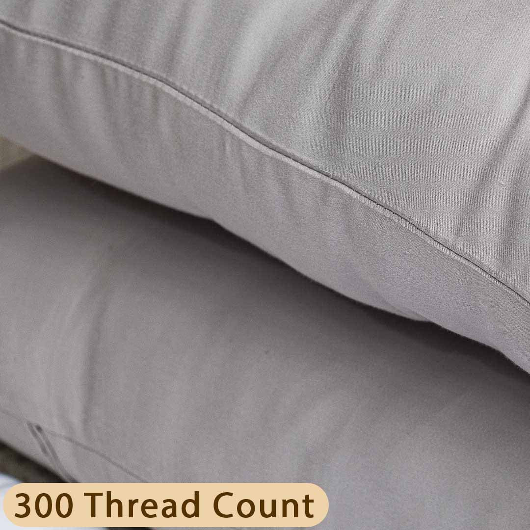 Premium Micro Fiber 300TC- Pillow Cover Set (02 Pcs) Design Five