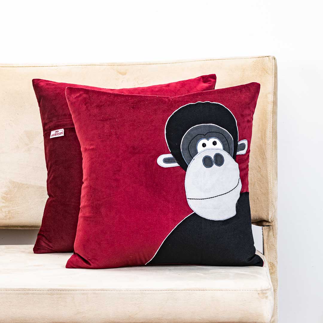 Premium Chimpanzee Cushion Cover For Kids