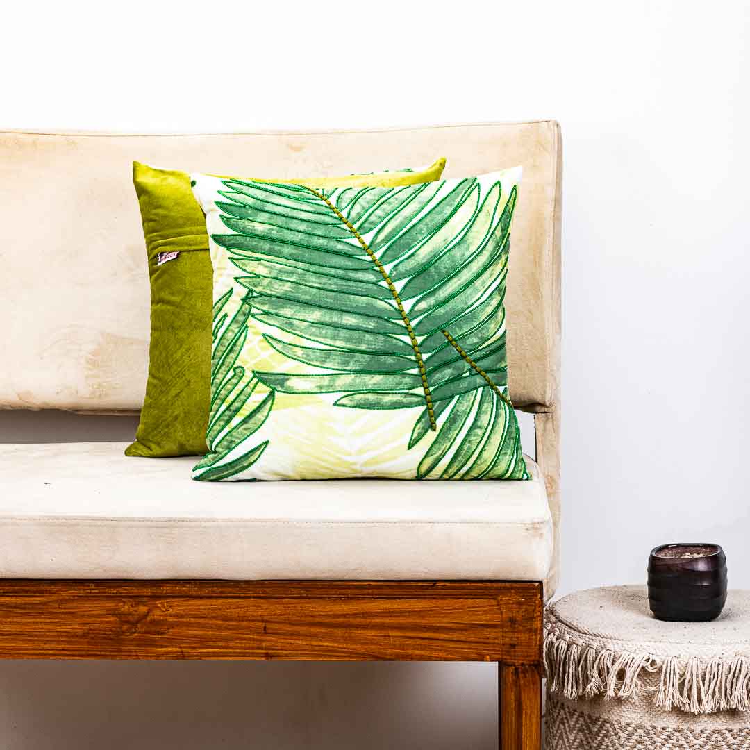 Premium Green Leaves - H'WORK Cushion Cover