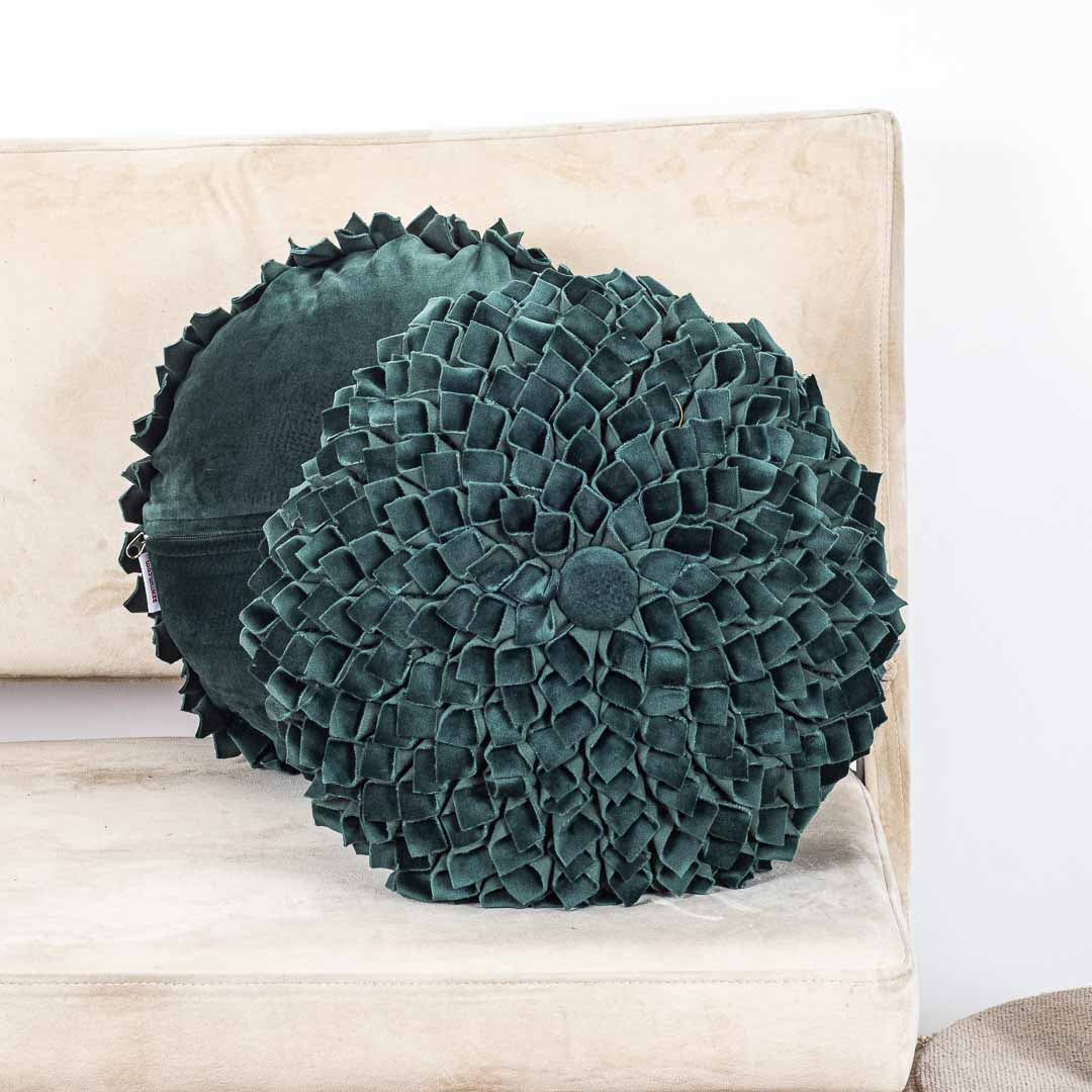 Premium Dalia Flower Cushion Cover