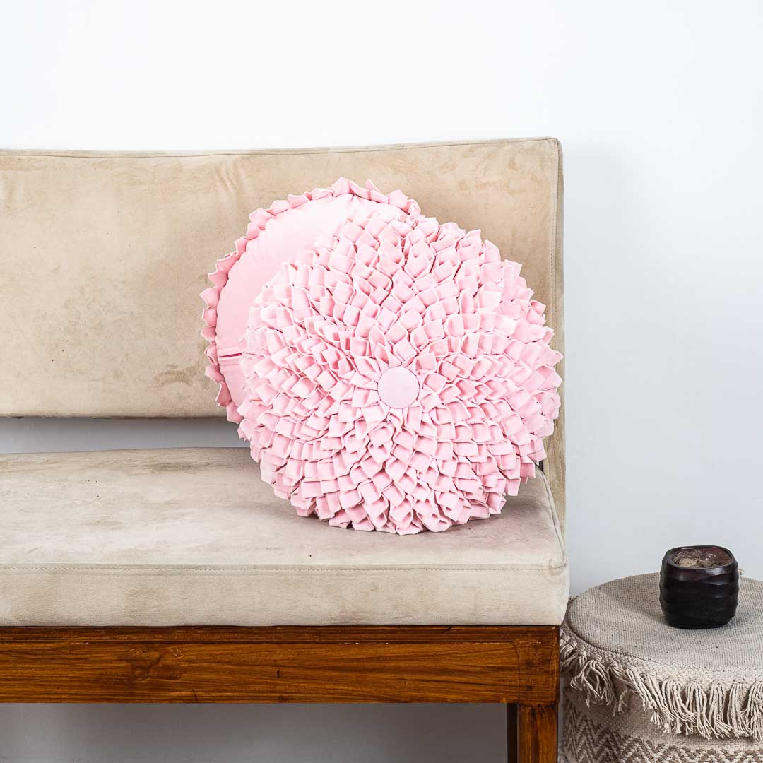 Premium Dalia Flower Cushion Cover