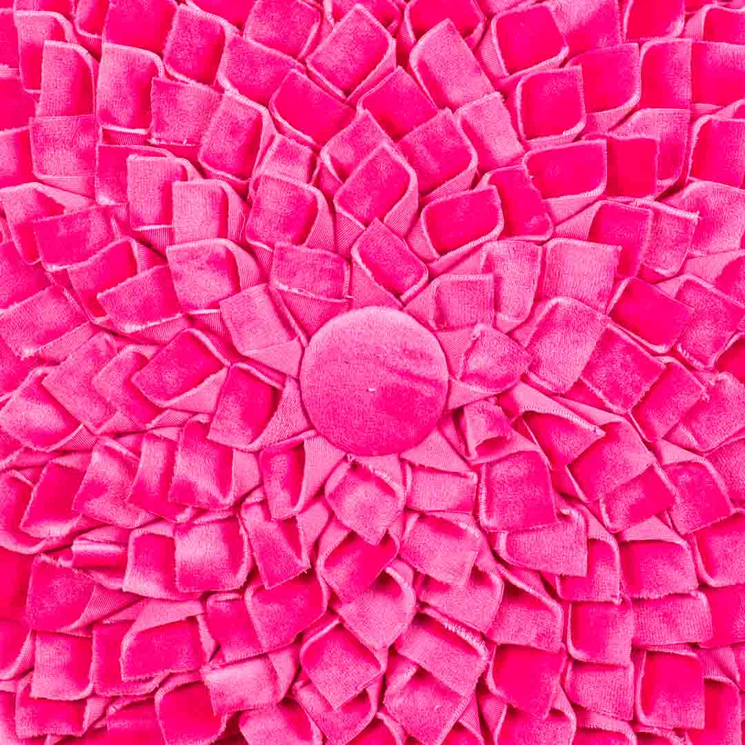 Premium Dalia Flower Cushion Cover