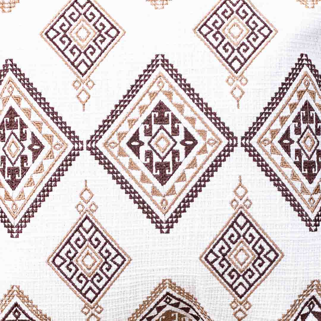 Premium Heritage Embroidery All Over Cushion Cover