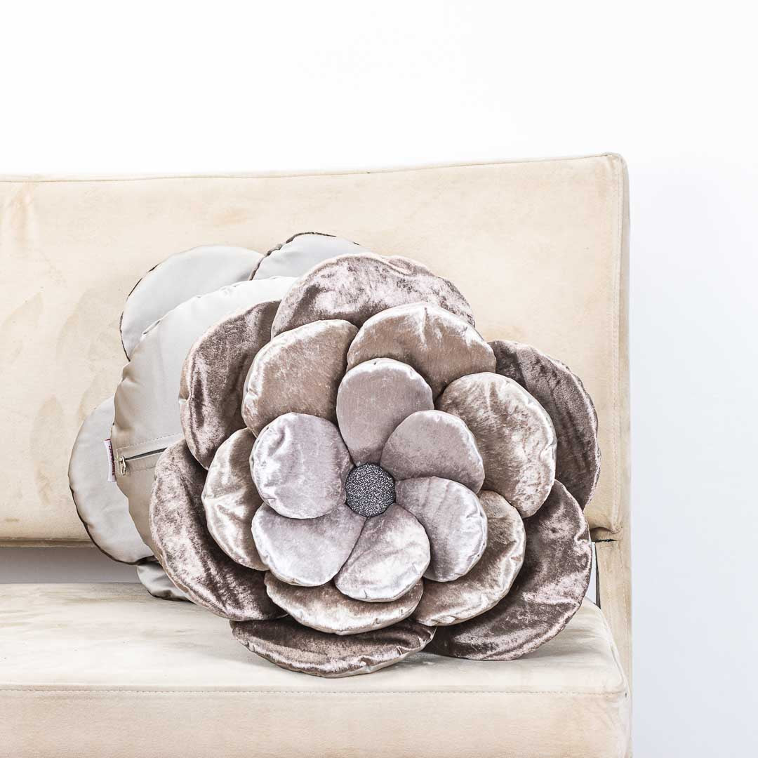Charming Rose-Shaped Cushion Cover