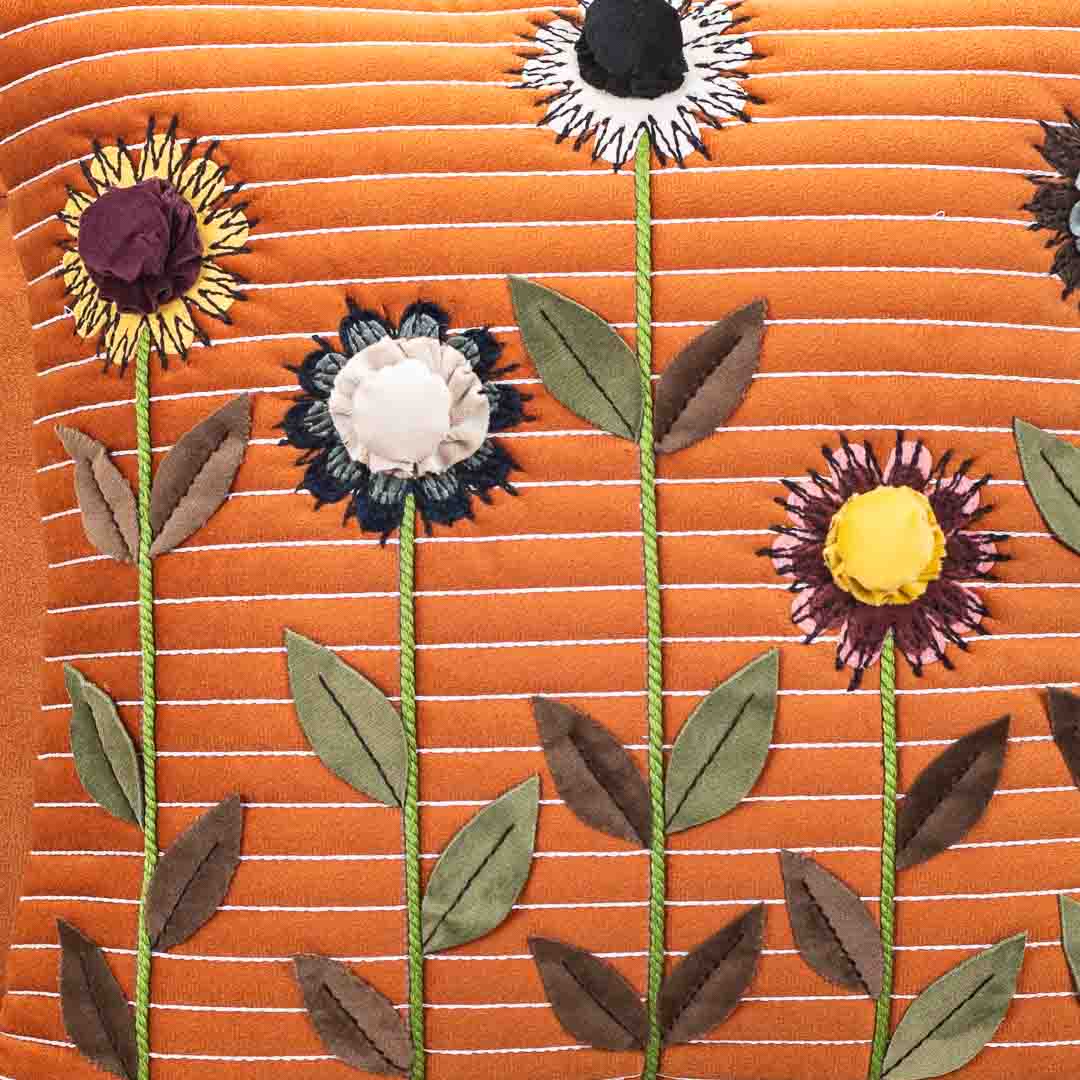 Captivating Flower Bloom Cushion Cover