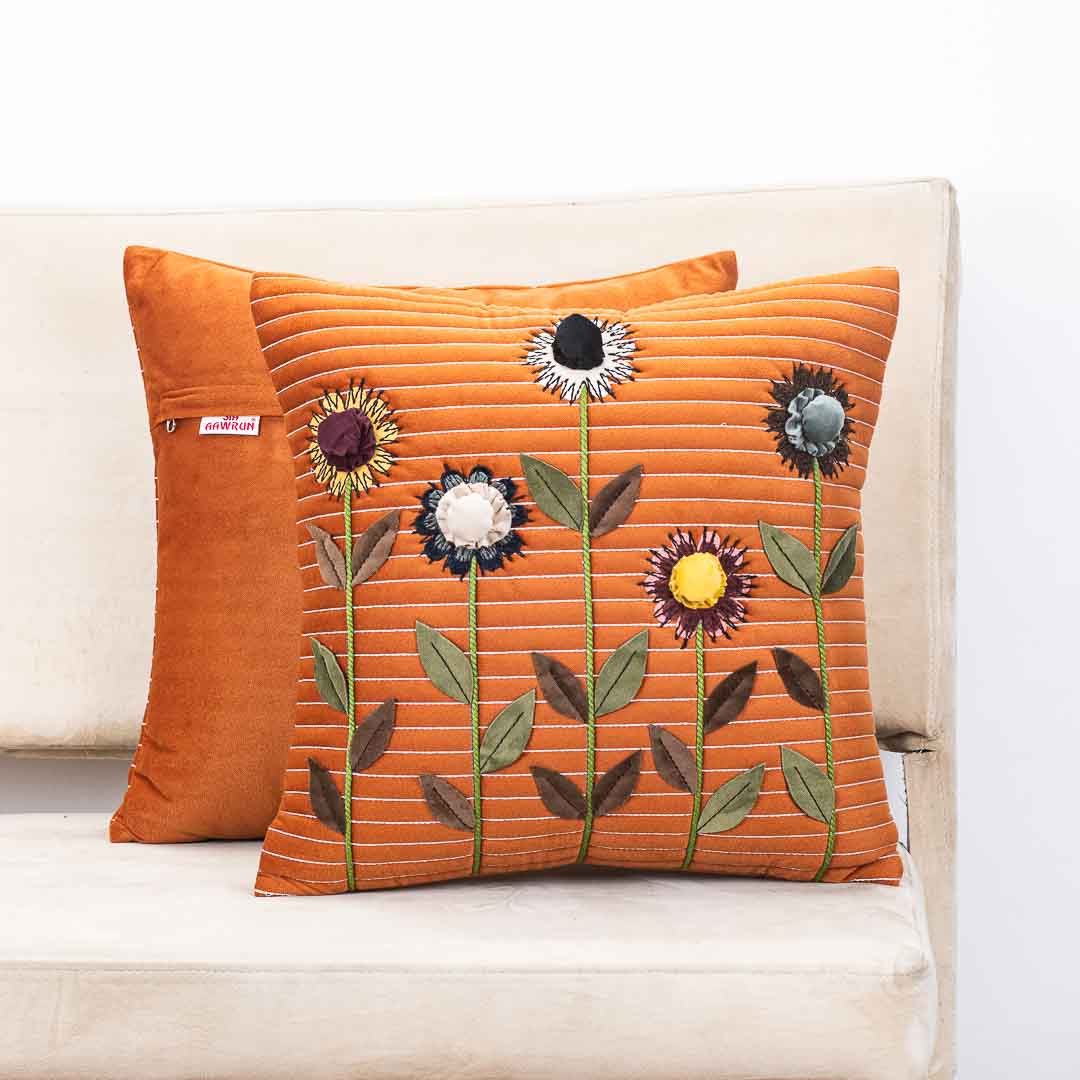 Captivating Flower Bloom Cushion Cover