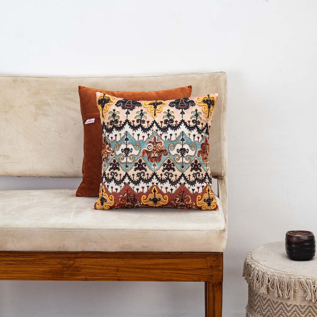 Premium Melodic Patterns Cushion Cover