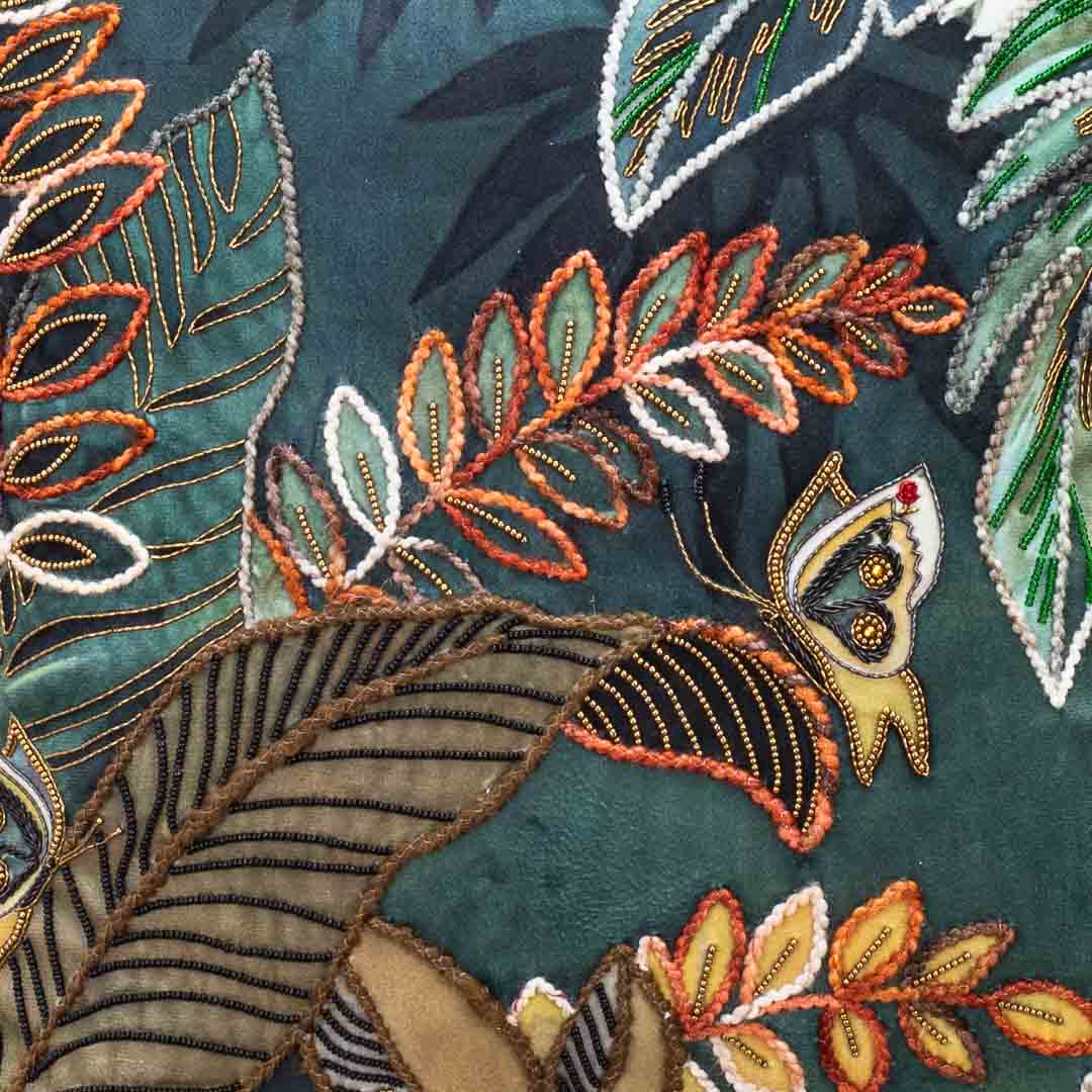 Premium Emerald Jungle Cushion Cover