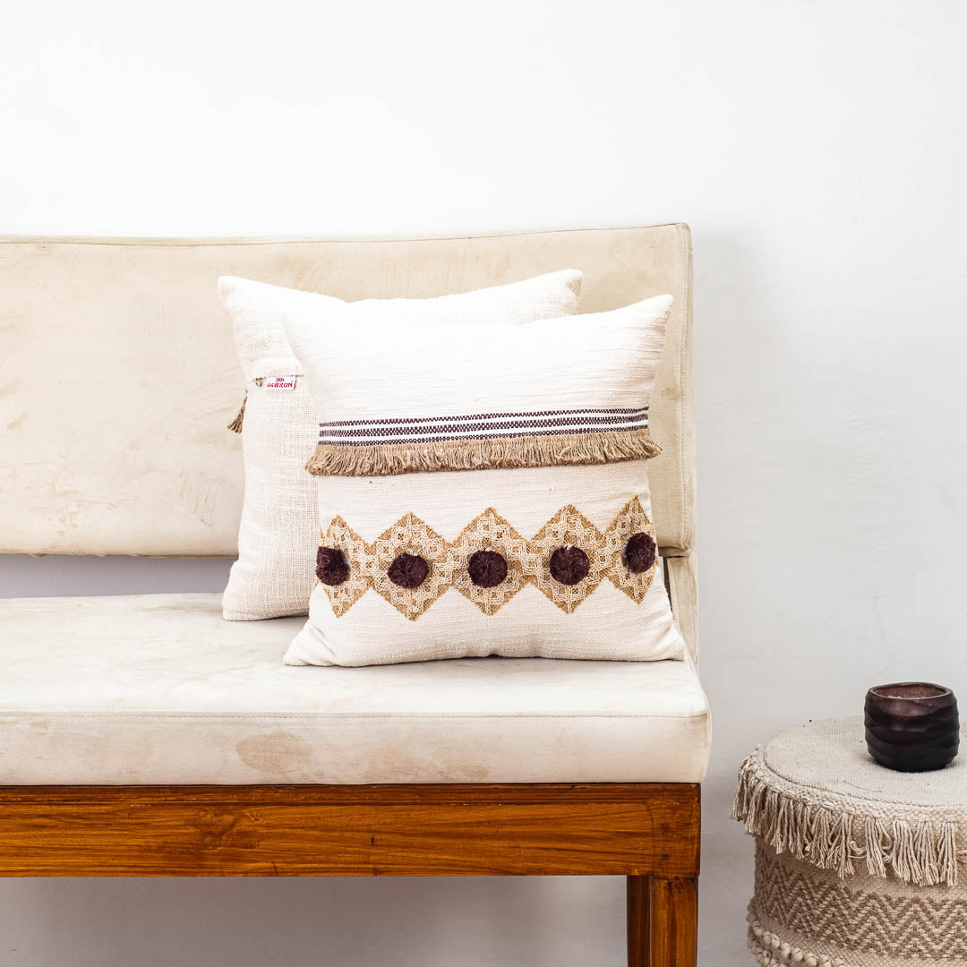 Premium Earthen Tangles Cushion Cover Design Two