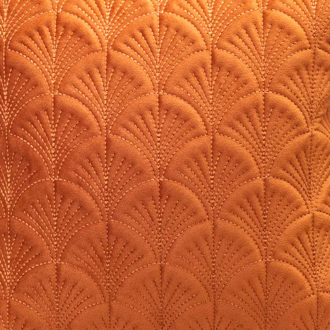 Premium self Embossed Leaf Design Cushion Cover