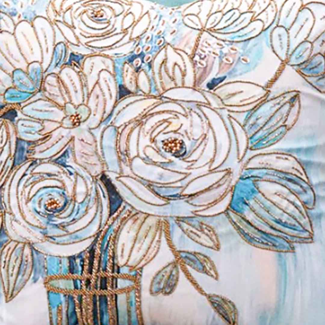 Premium Rose Bouquet Cushion Cover