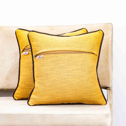 Gorgeous Palm Tree Cushion Cover with Hand Work