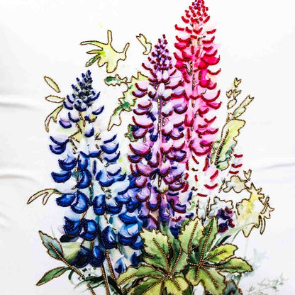 Premium Lupin Flower Cushion Cover