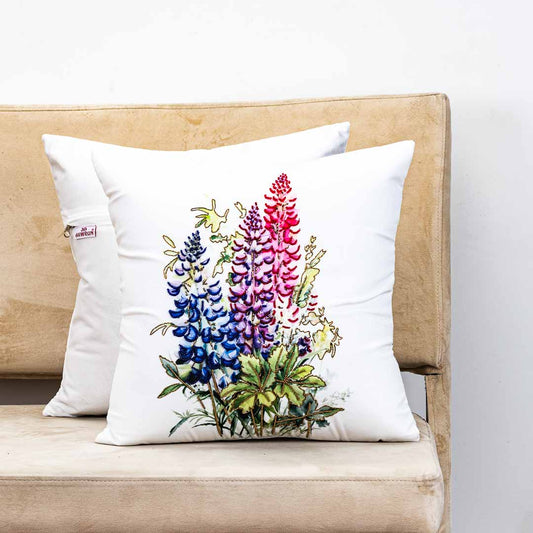 Premium Lupin Flower Cushion Cover