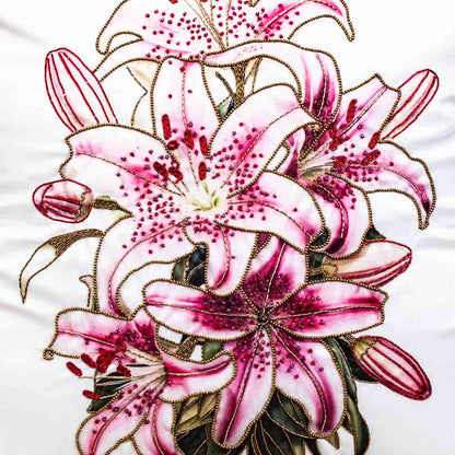 Premium Lily Flower - H'Work Cushion Cover