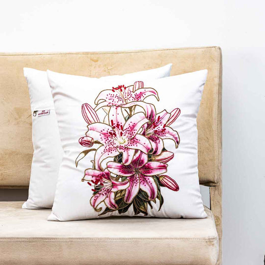 Premium Lily Flower - H'Work Cushion Cover