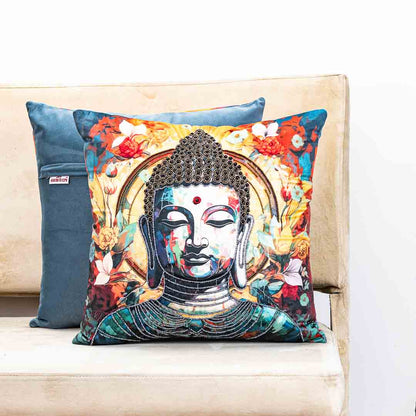 Premium Divine Buddha Cushion Cover