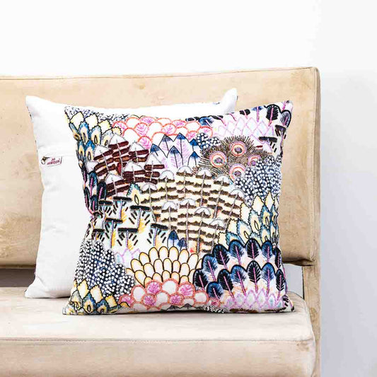 Premium Multicolour Tropical Paradise Cushion Cover
