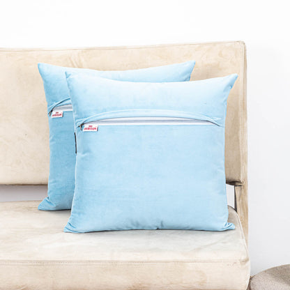 Premium Blue City Curve Cushion Cover