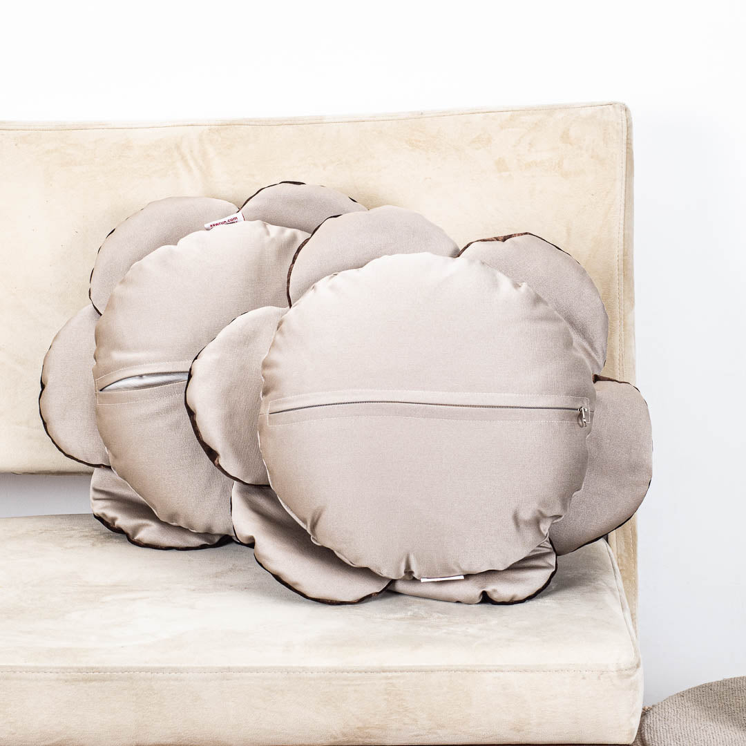 Charming Rose-Shaped Cushion Cover