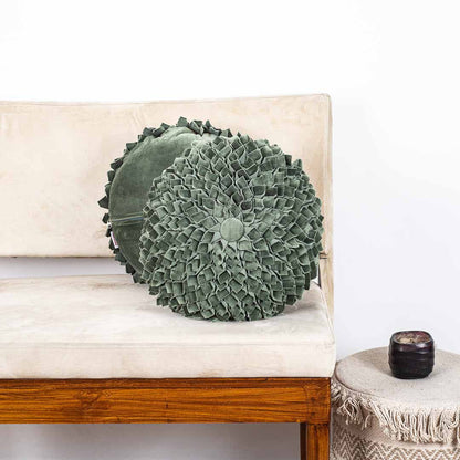 Premium Dalia Flower Cushion Cover