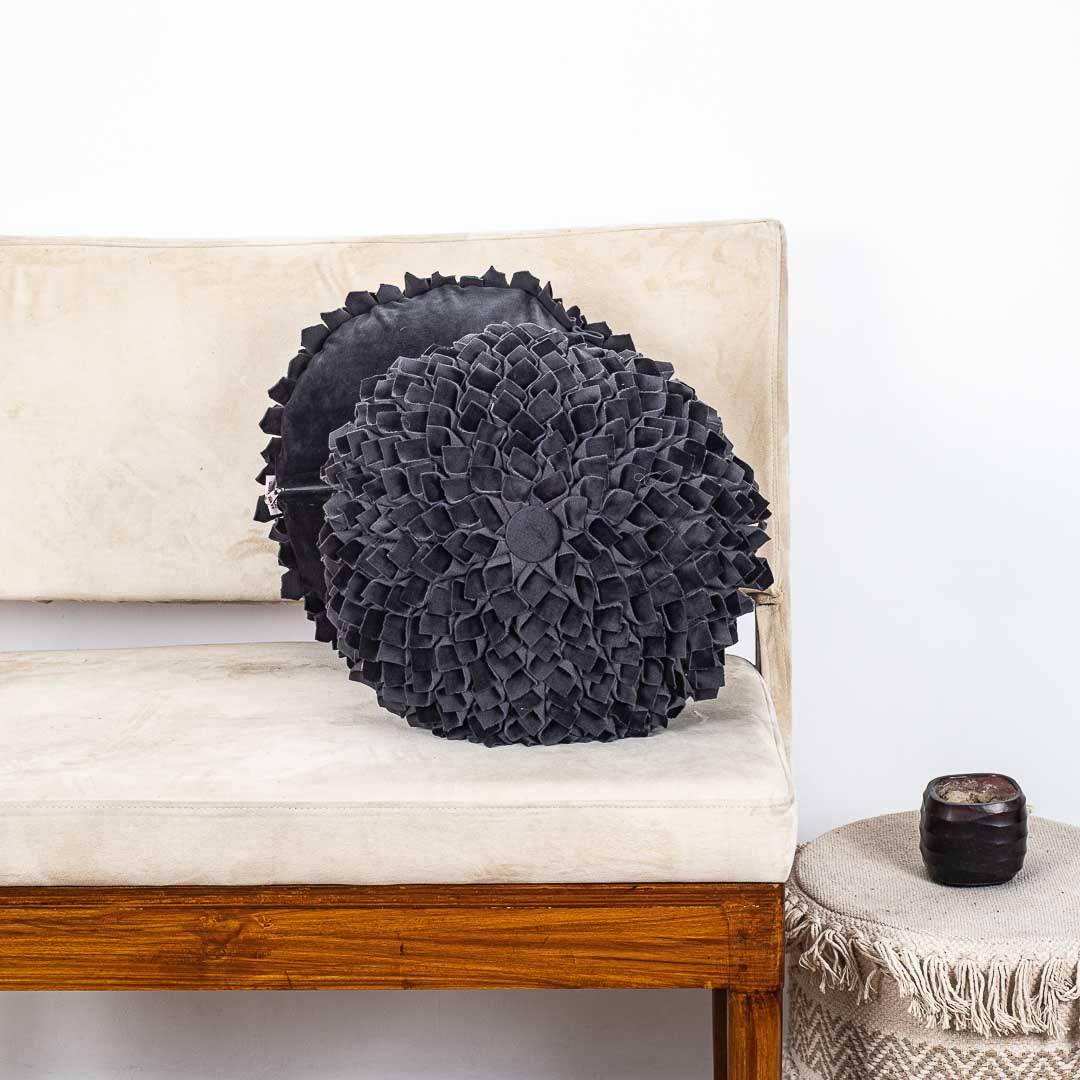 Premium Dalia Flower Cushion Cover