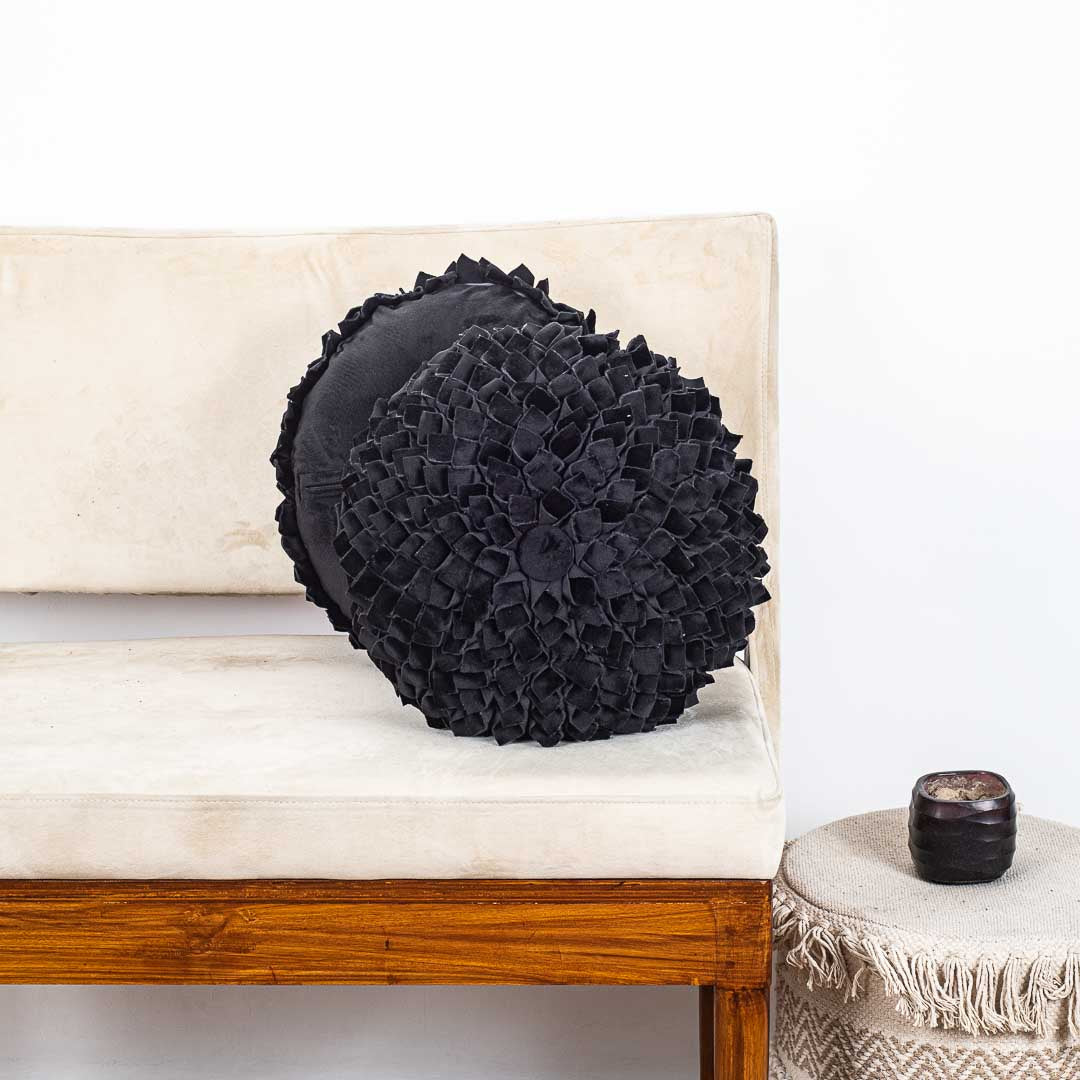 Premium Dalia Flower Cushion Cover