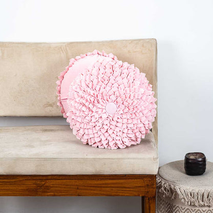 Premium Dalia Flower Cushion Cover