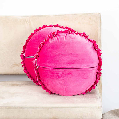 Premium Dalia Flower Cushion Cover