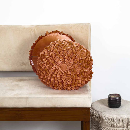 Premium Dalia Flower Cushion Cover