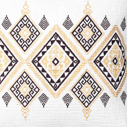 Premium Heritage Embroidery Center Cushion Cover