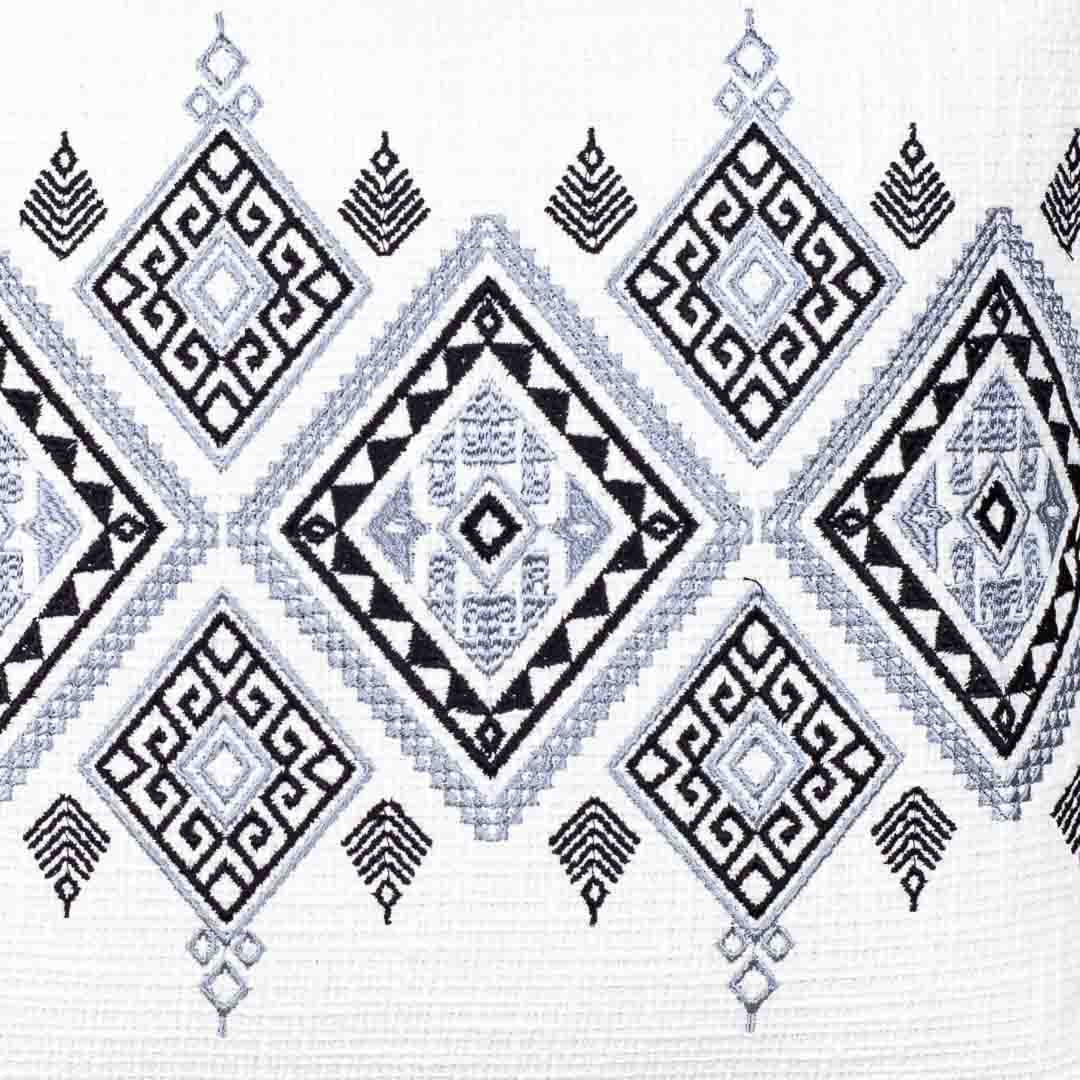 Premium Heritage Embroidery Center Cushion Cover