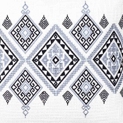Premium Heritage Embroidery Center Cushion Cover
