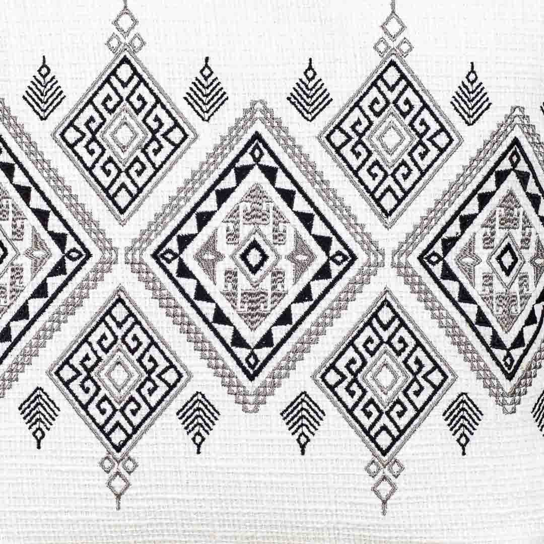 Premium Heritage Embroidery Center Cushion Cover