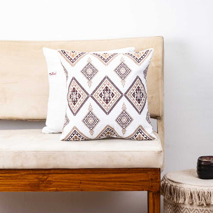 Premium Heritage Embroidery All Over Cushion Cover
