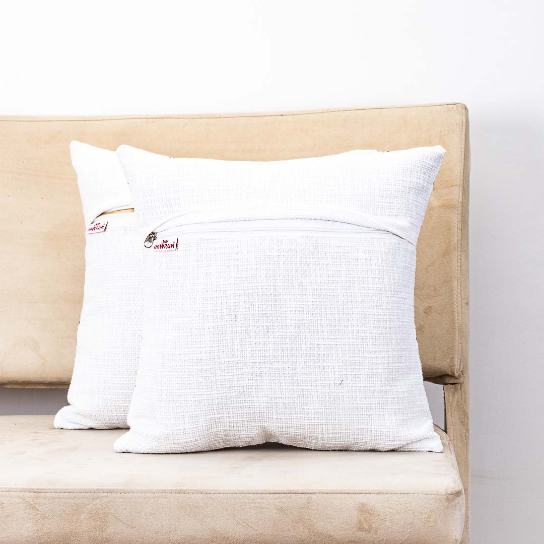 Premium Heritage Embroidery All Over Cushion Cover
