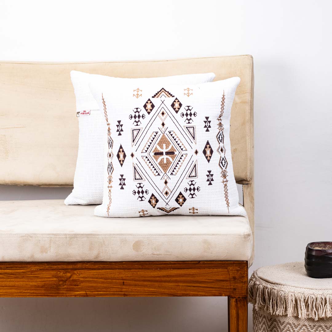 Premium Aztec Ethnic Embroidery Cushion Cover