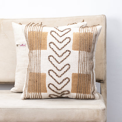 Premium New Jute Fashion Cushion Cover Design One