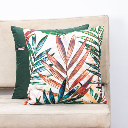 Premium Multi Colour Leaves - H'Work Cushion Cover