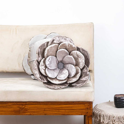 Charming Rose-Shaped Cushion Cover
