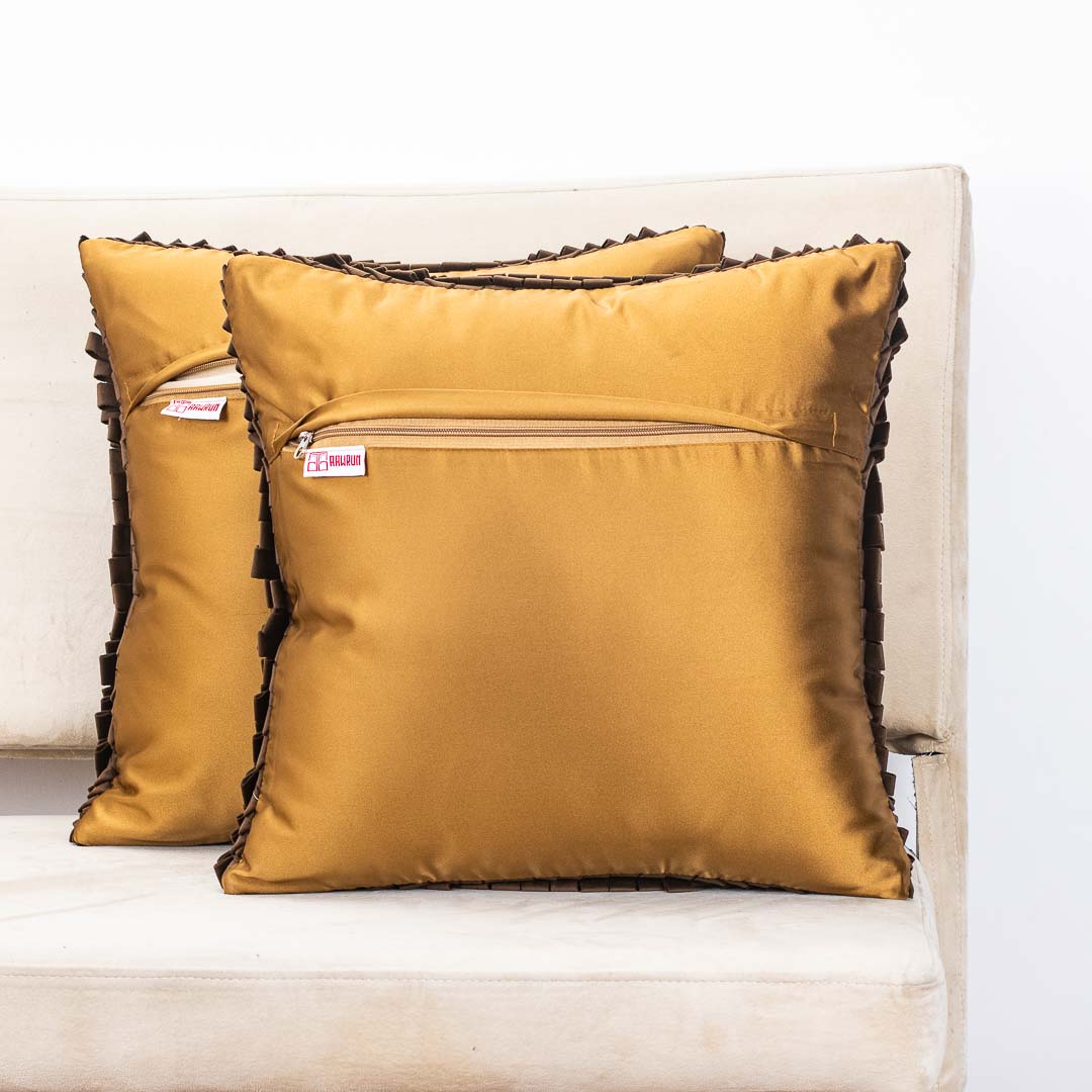 Spiral Design Velvet Shaded Cushion Cover