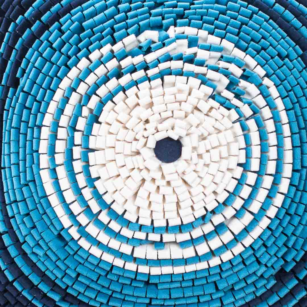 Spiral Design Velvet Shaded Cushion Cover