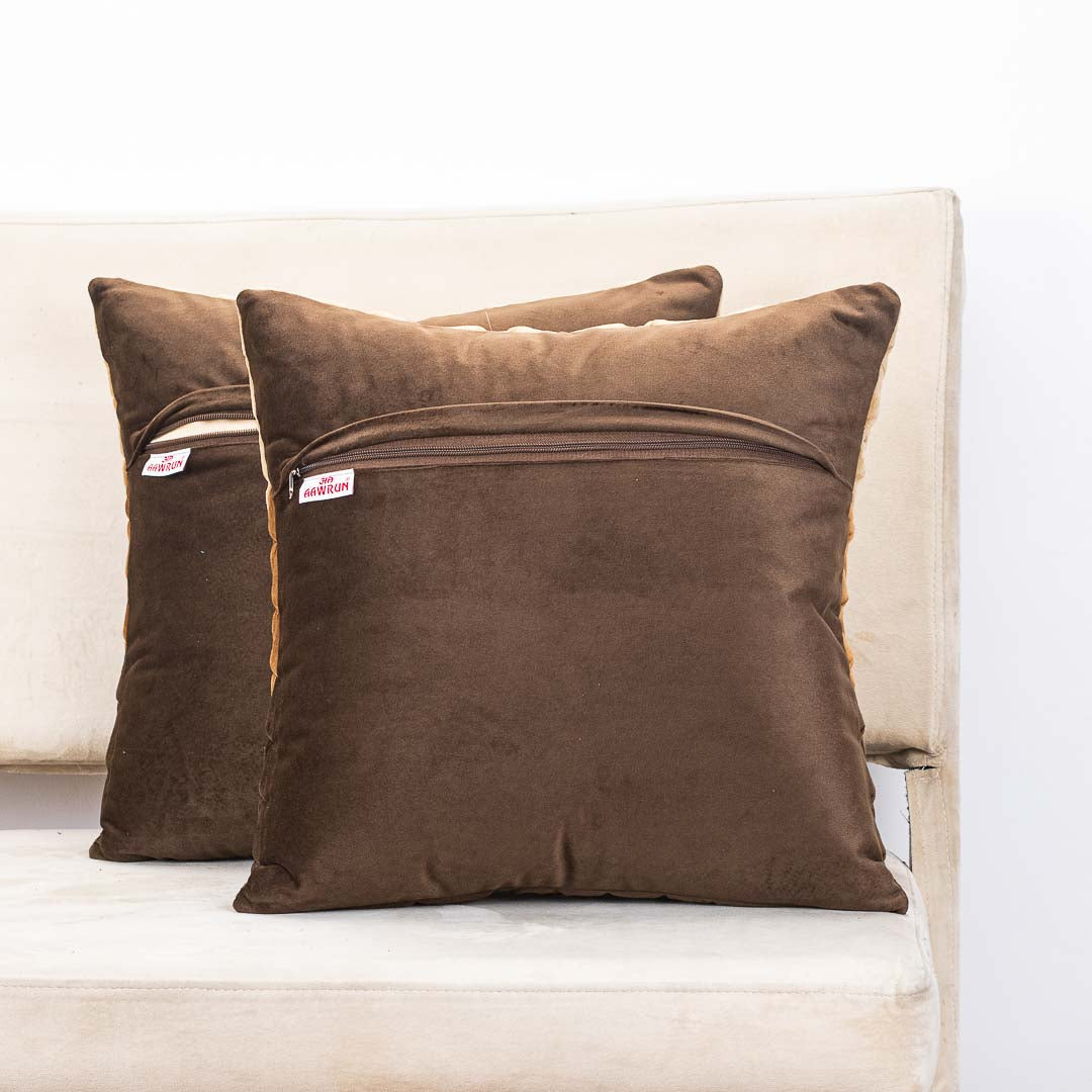 Premium Velvet Shaded Pineapple Textured Cushion Cover