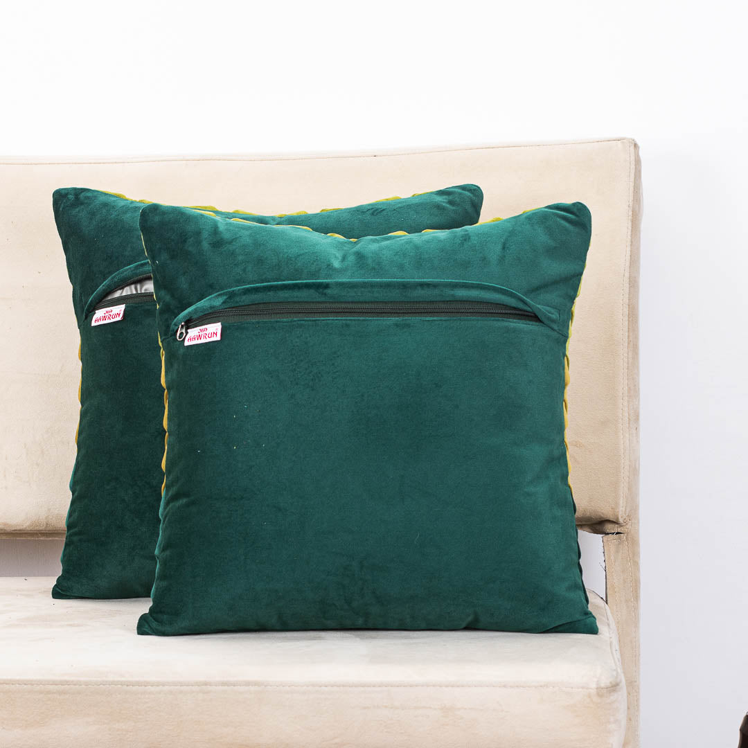 Premium Velvet Shaded Pineapple Textured Cushion Cover