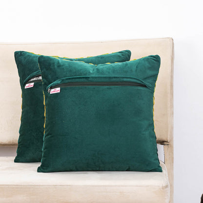 Premium Velvet Shaded Pineapple Textured Cushion Cover
