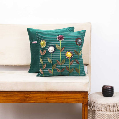 Captivating Flower Bloom Cushion Cover