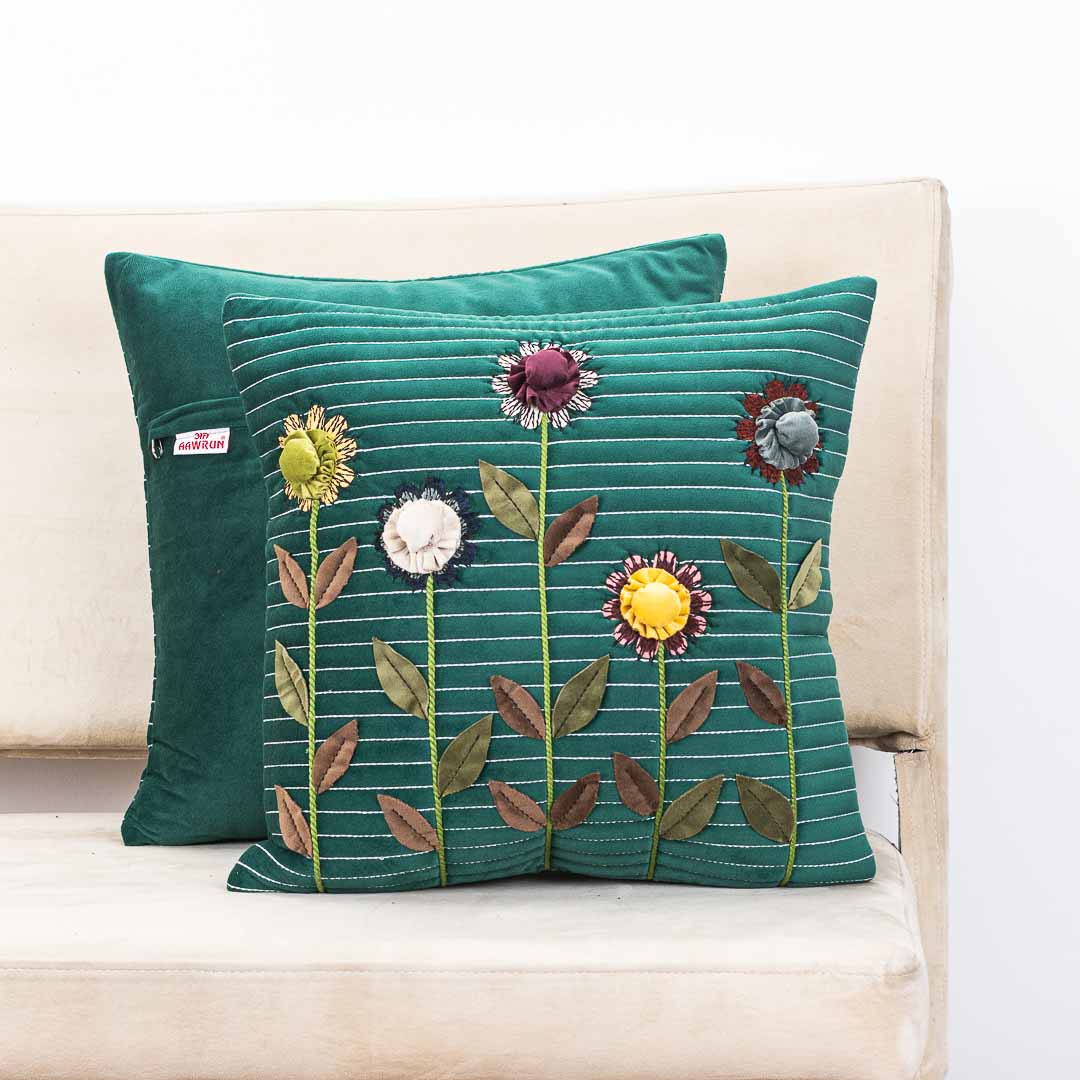 Captivating Flower Bloom Cushion Cover