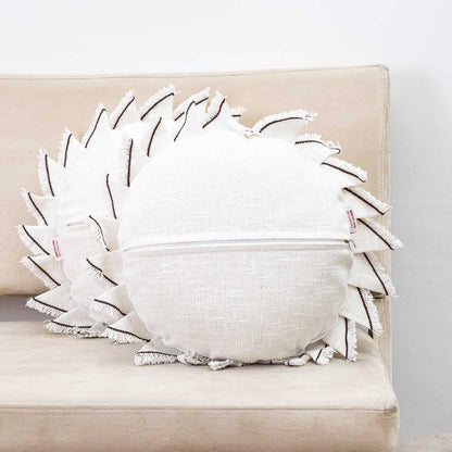 Premium Handmade Jute Chakri Cushion Cover