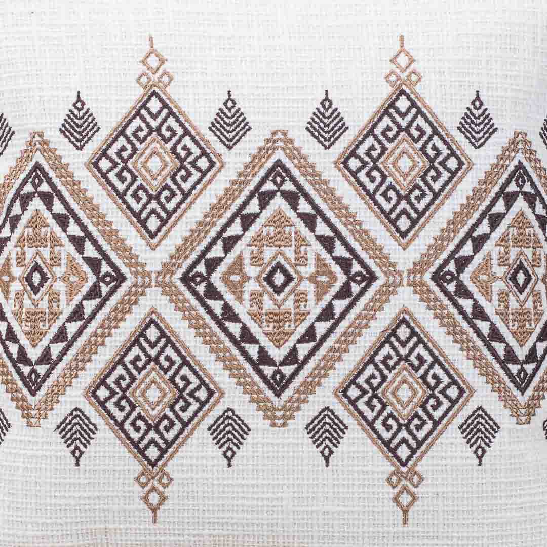 Premium Heritage Embroidery Center Cushion Cover