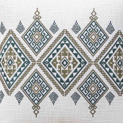 Premium Heritage Embroidery Center Cushion Cover